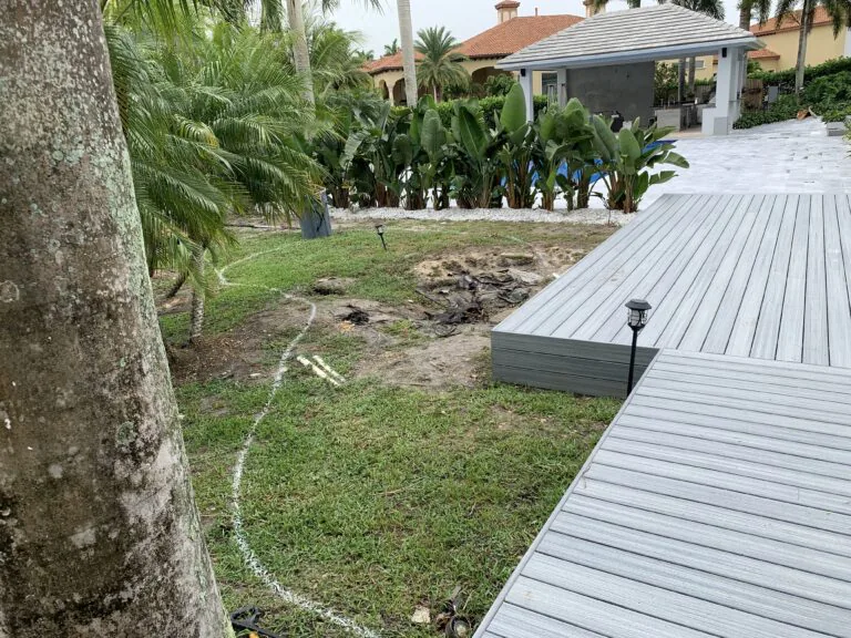 Layout at site before excavation